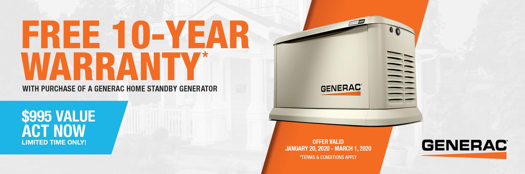 Homestandby Generator Deal | Warranty Offer | Generac Dealer | Lynn Haven, FL